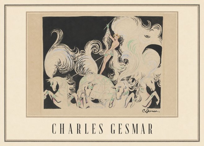 Charles Gesmar Art Deco Fantasy No4 - Plakát
