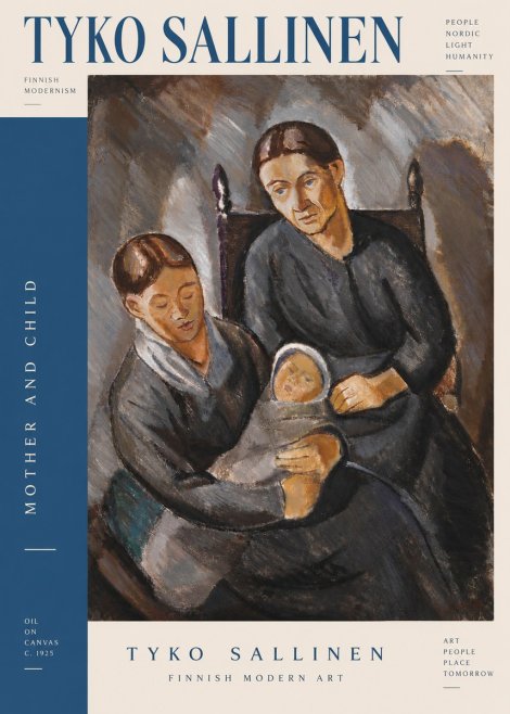 Tyko Sallinen Mother and Child No4 - Plakát