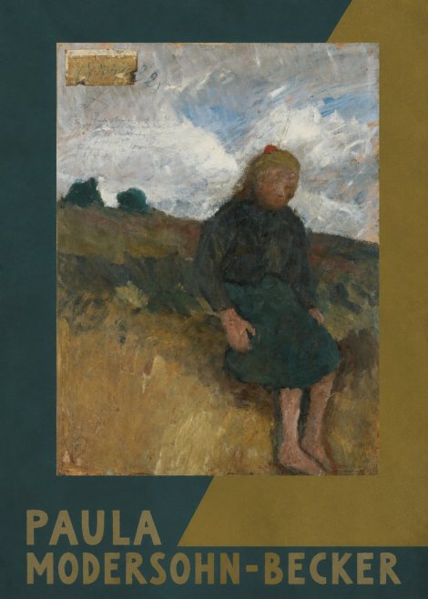 Paula Modersohn-Becker Seated Girl in the Moor No5 - Plakát