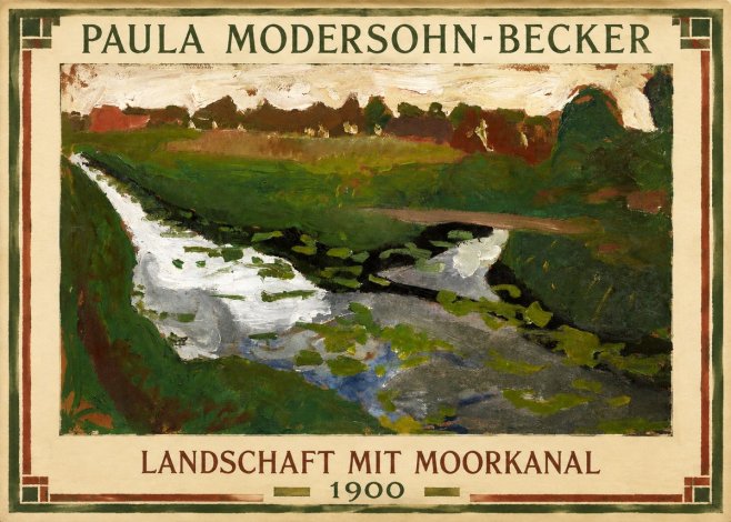 Paula Modersohn-Becker Landschaft Mit Moorkanal No1 - Plakát