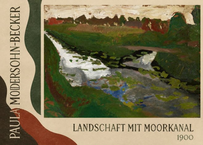 Paula Modersohn-Becker Landschaft Mit Moorkanal No4 - Plakát