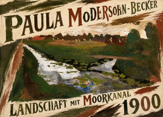 Paula Modersohn-Becker Landschaft Mit Moorkanal No5 - Plakát