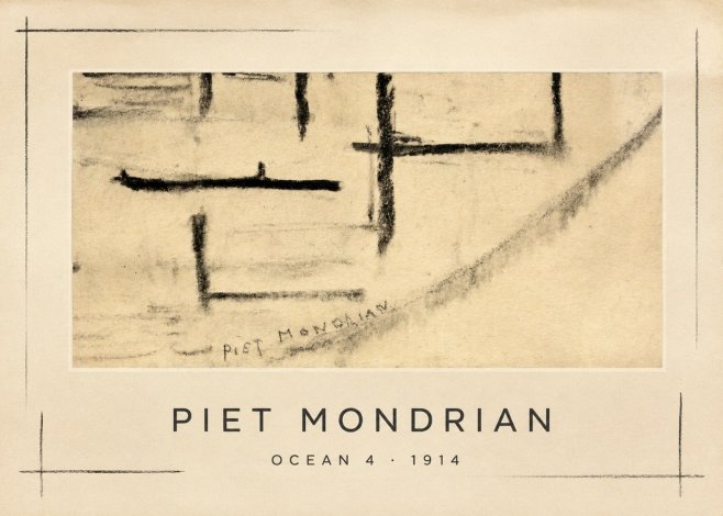 Piet Mondrian Ocean 4 No1 - Plakát
