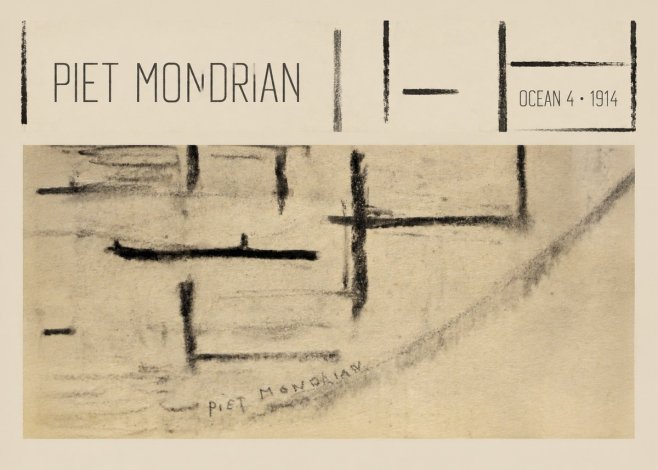 Piet Mondrian Ocean 4 No4 - Plakát