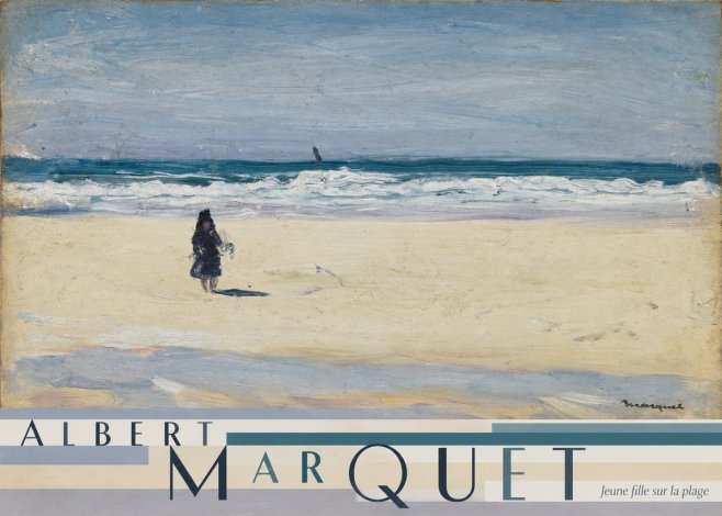 Albert Marquet Jeune Fille Sur La Plage No5 - Plakát