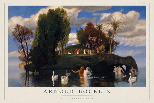 Arnold Böcklin The Island of Life No3 - Plakát