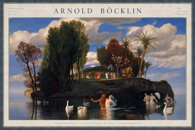 Arnold Böcklin The Island of Life No6 - Plakát