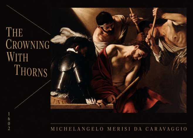 Michelangelo Merisi da Caravaggio The Crowning with Thorns II No6 - Plakát