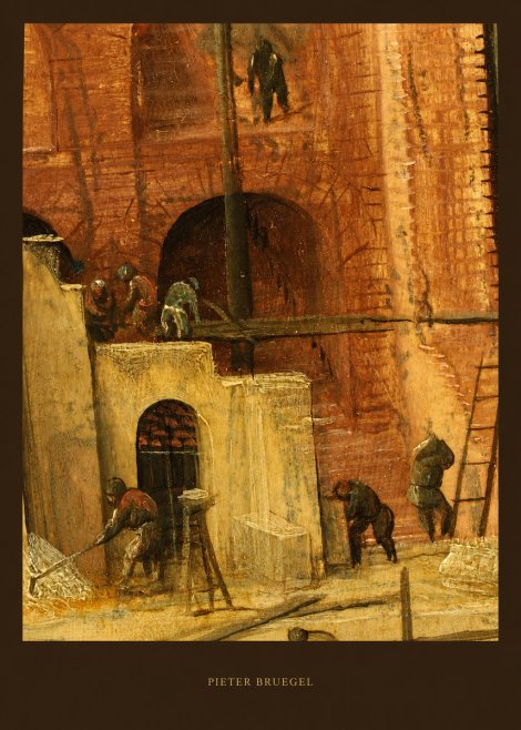 Pieter Bruegel The Tower of Babel XVI No6 - Plakát