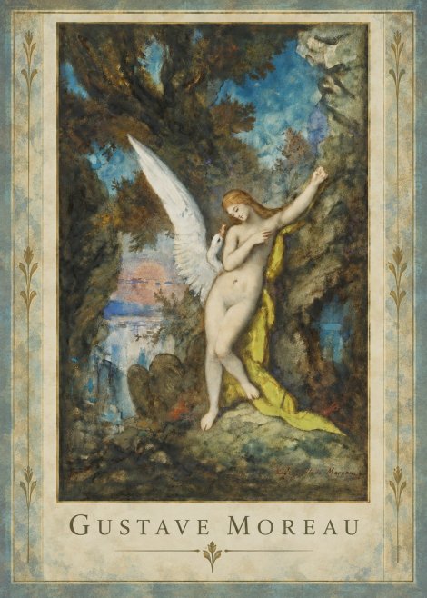 Gustave Moreau Leda and the Swan No5 - Plakát