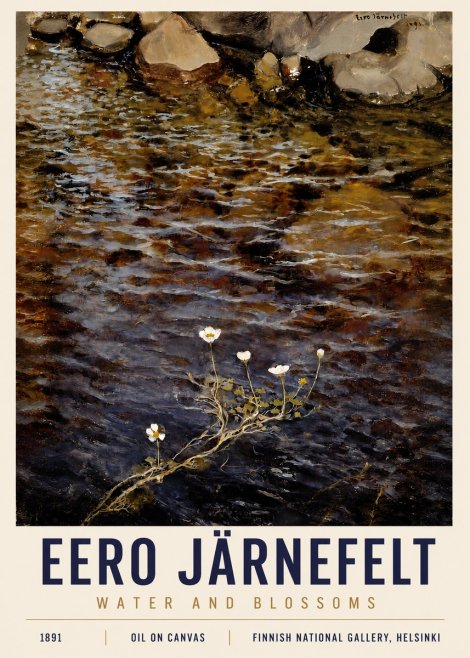 Eero Järnefelt Water and Blossoms No4 - Plakát
