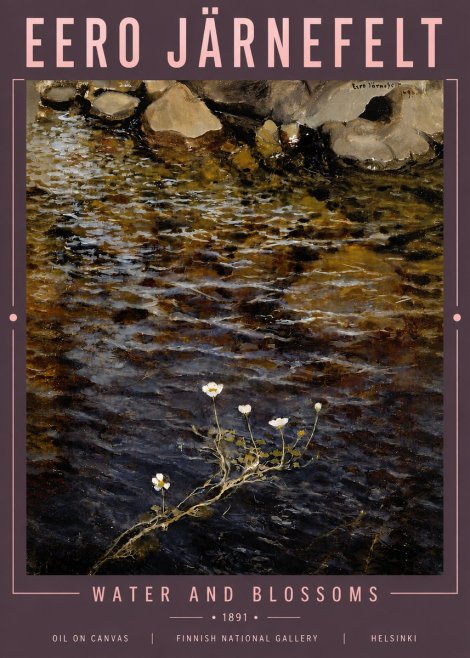 Eero Järnefelt Water and Blossoms No5 - Plakát