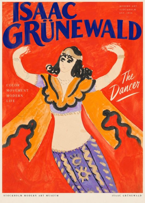 Isaac Grünewald The Dancer I No3 - Plakát