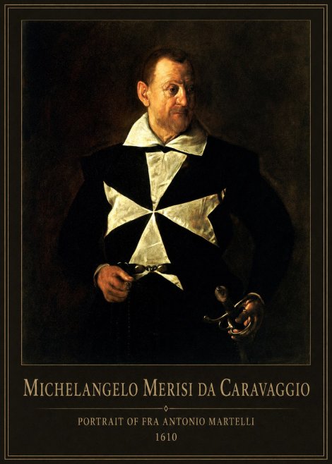 Michelangelo Merisi da Caravaggio Portrait of Fra Antonio Martelli No1 - Plakát