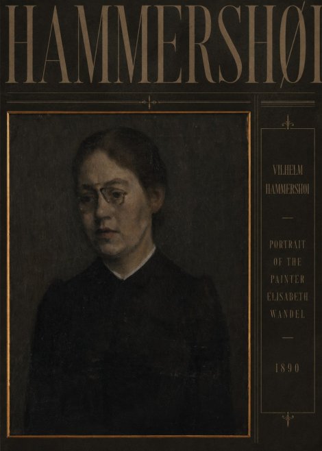 Vilhelm Hammershøi Portrait of the Painter Elisabeth Wandel · 1890 No4 - Plakát