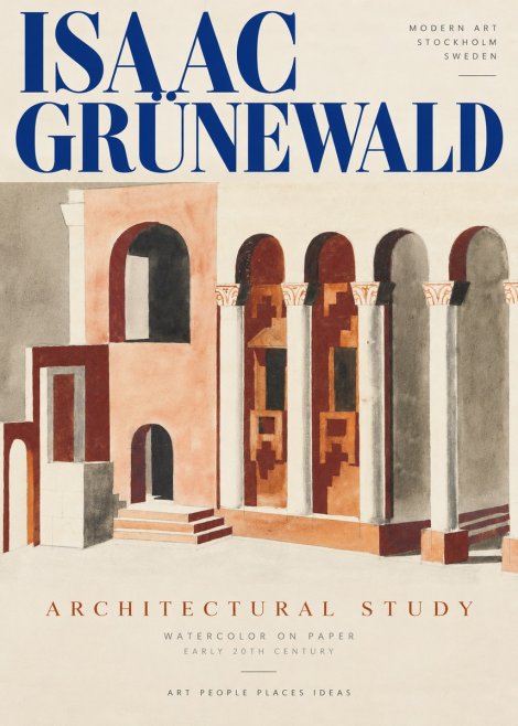 Isaac Grünewald Architectural Study I No6 - Plakát