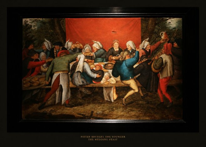 Pieter Bruegel The Wedding Feast No5 - Plakát