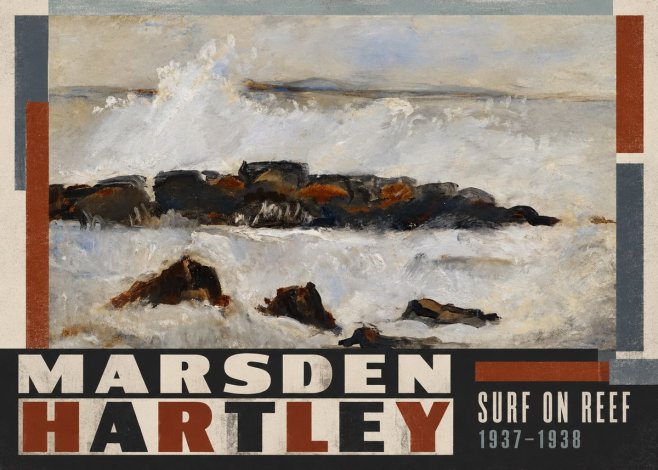 Marsden Hartley Surf on Reef No5 - Plakát
