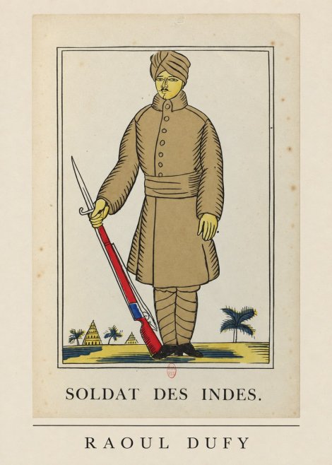 Raoul Dufy Soldat Des Indes. No6 - Plakát