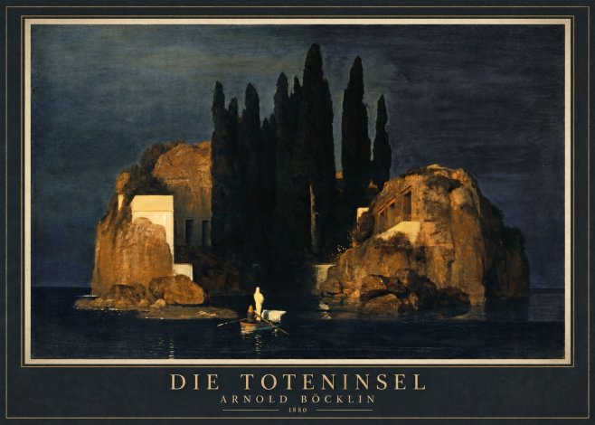 Arnold Böcklin Die Toteninsel VI No1 - Plakát