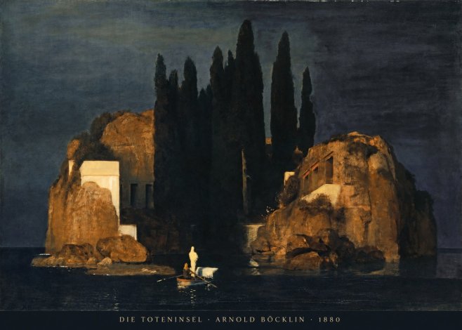 Arnold Böcklin Die Toteninsel VI No2 - Plakát