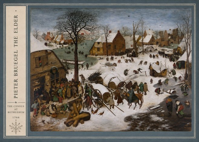 Pieter Bruegel The Census at Bethlehem IV No2 - Plakát