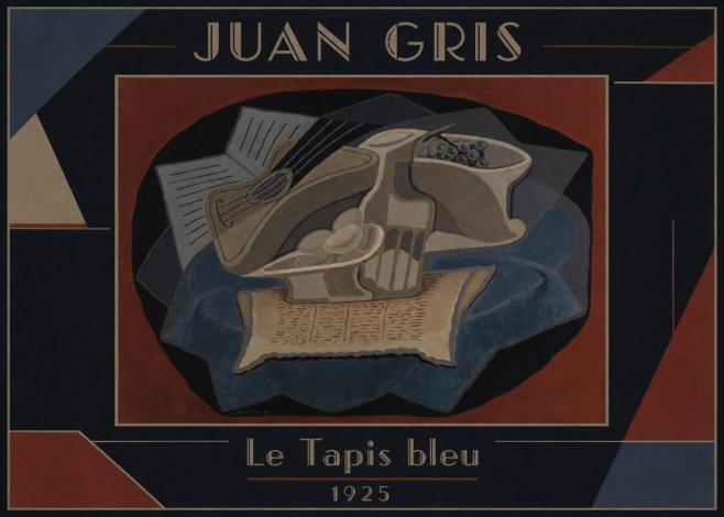 Juan Gris Le Tapis Bleu No2 - Plakát