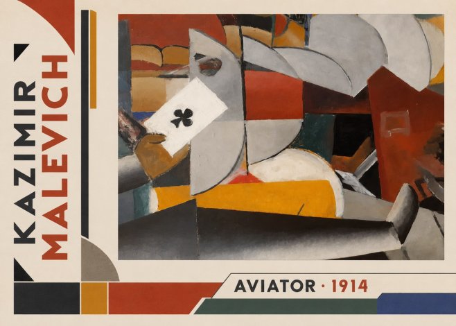 Kazimir Malevich Aviator No2 - Plakát