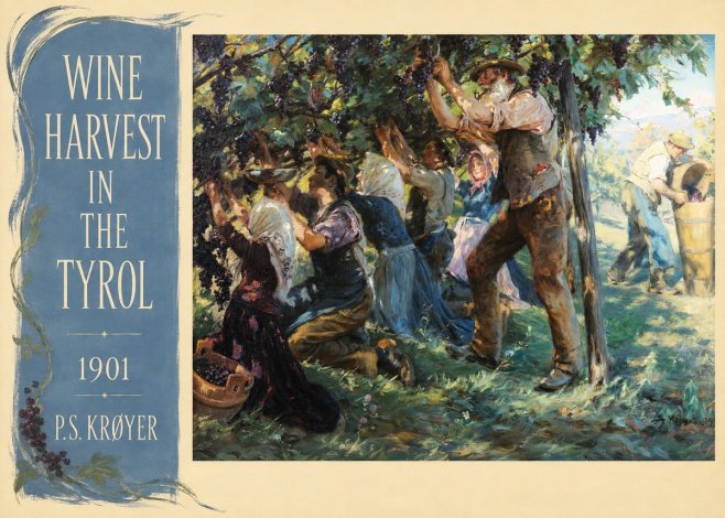 P.S. Krøyer Wine Harvest in the Tyrol No4 - Plakát