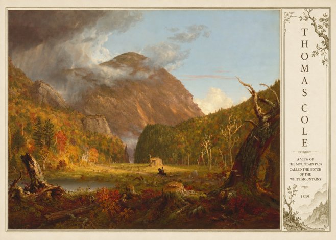 Thomas Cole A View of the Mountain Pass Called the Notch of the White Mountains No4 - Plakát