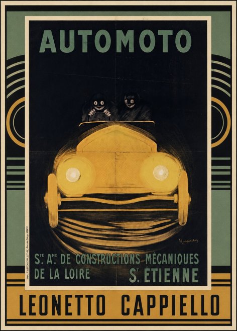 Leonetto Cappiello Automoto No3 - Plakát