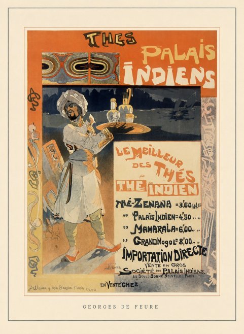 Georges de Feure Palais Indiens No4 - Plakát