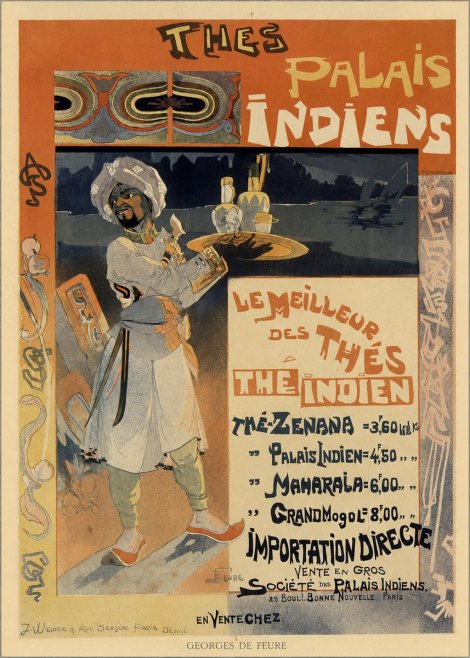 Georges de Feure Palais Indiens No6 - Plakát