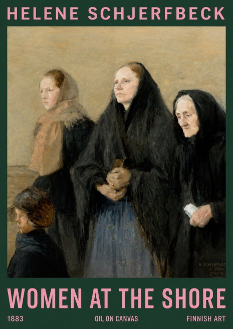 Helene Schjerfbeck Women at the Shore No2 - Plakát