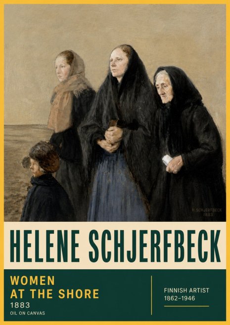 Helene Schjerfbeck Women at the Shore No6 - Plakát
