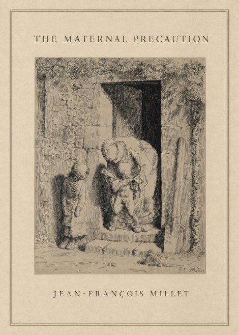 Jean-François Millet The Maternal Precaution No1 - Plakát