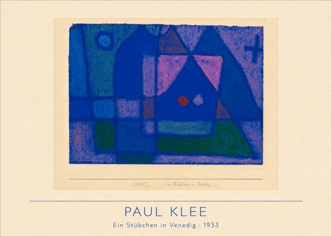 Paul Klee Ein Stübchen in Venedig No2 - Plakát