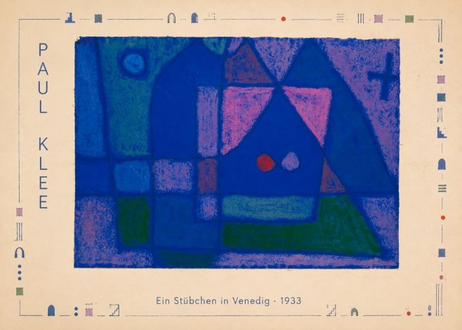 Paul Klee Ein Stübchen in Venedig No4 - Plakát