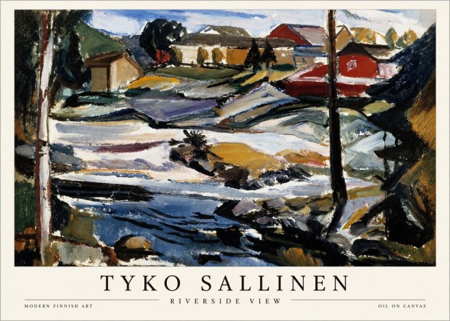 Tyko Sallinen Riverside View No1 - Plakát