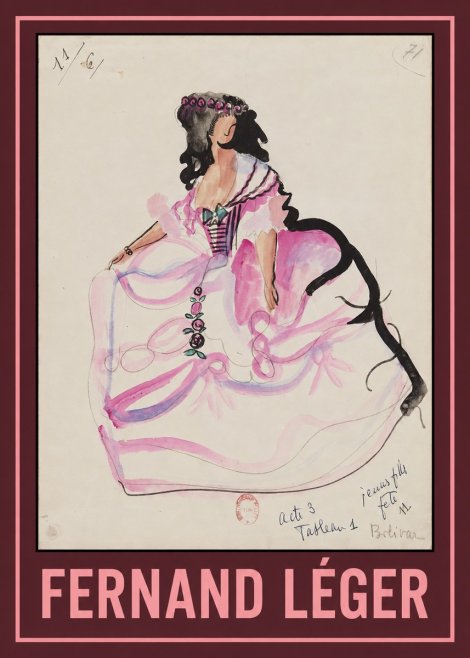 Fernand Léger Jeune Fille Fête No1 - Plakát