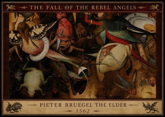 Pieter Bruegel The Fall of the Rebel Angels V No3 - Plakát