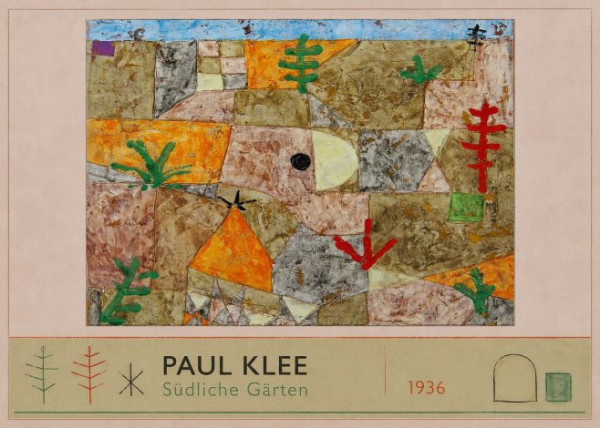 Paul Klee Südliche Gärten No2 - Plakát