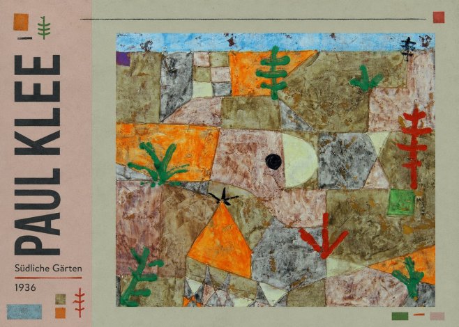 Paul Klee Südliche Gärten No3 - Plakát