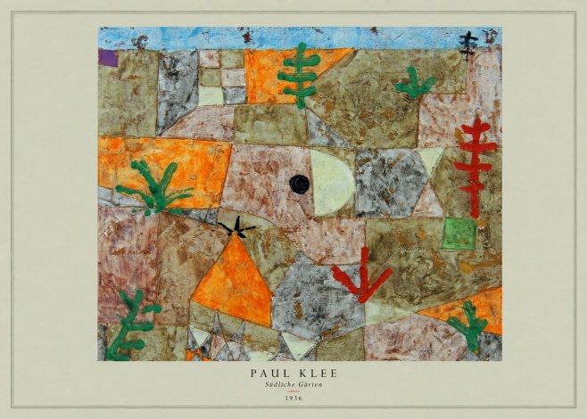 Paul Klee Südliche Gärten No4 - Plakát