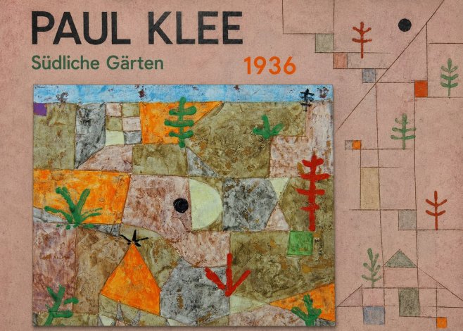 Paul Klee Südliche Gärten No5 - Plakát