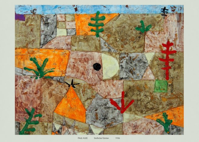 Paul Klee Südliche Gärten No6 - Plakát