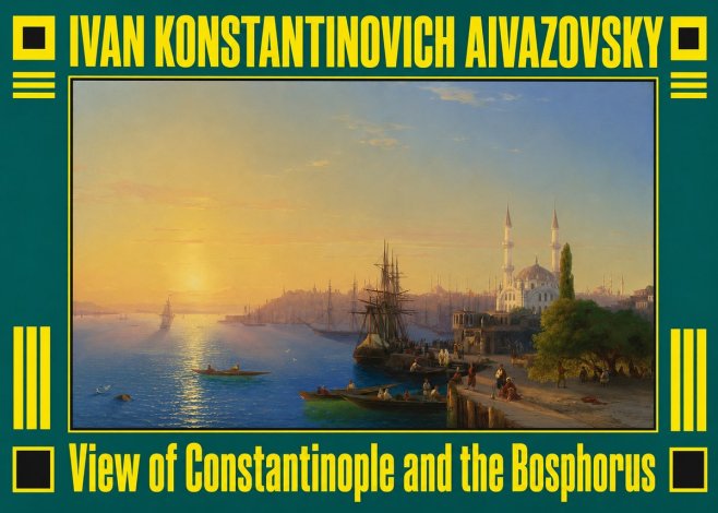 Ivan Konstantinovich Aivazovsky View of Constantinople and the Bosphorus No3 - Plakát