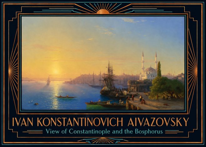 Ivan Konstantinovich Aivazovsky View of Constantinople and the Bosphorus No6 - Plakát
