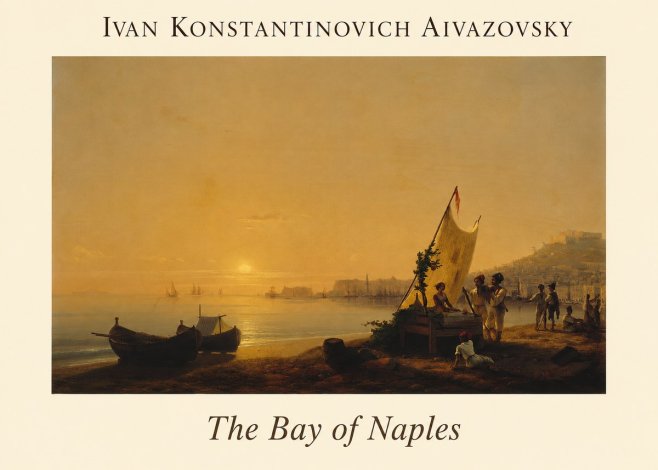 Ivan Konstantinovich Aivazovsky The Bay of Naples No1 - Plakát