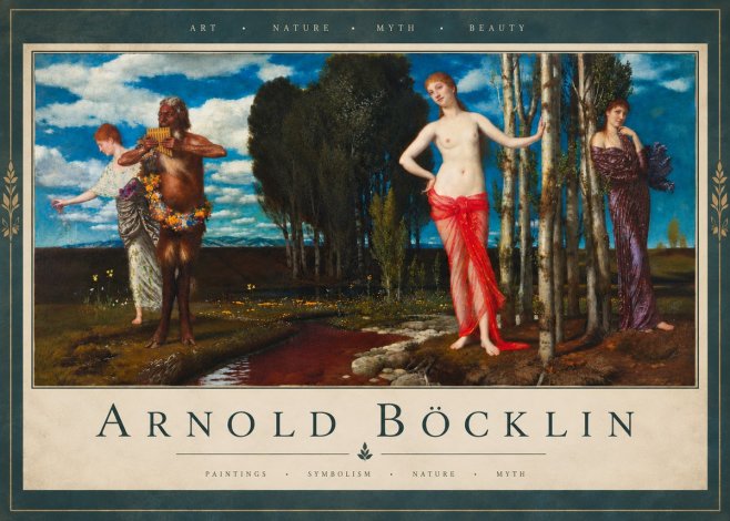 Arnold Böcklin Spring Evening No5 - Plakát